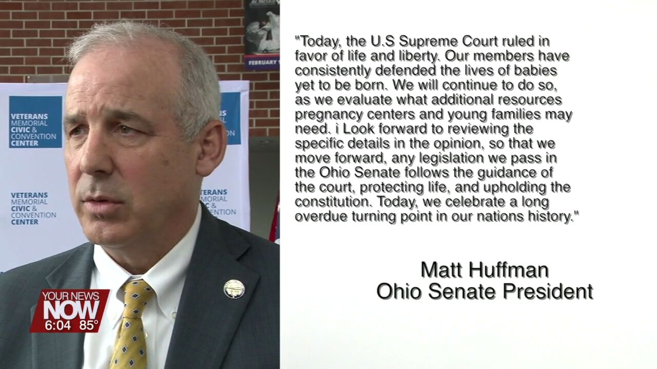 Ohio political leaders react to Roe V. Wade overturn by the United States Supreme Court